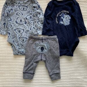 Carter's Blue Koala Baby Clothes Set